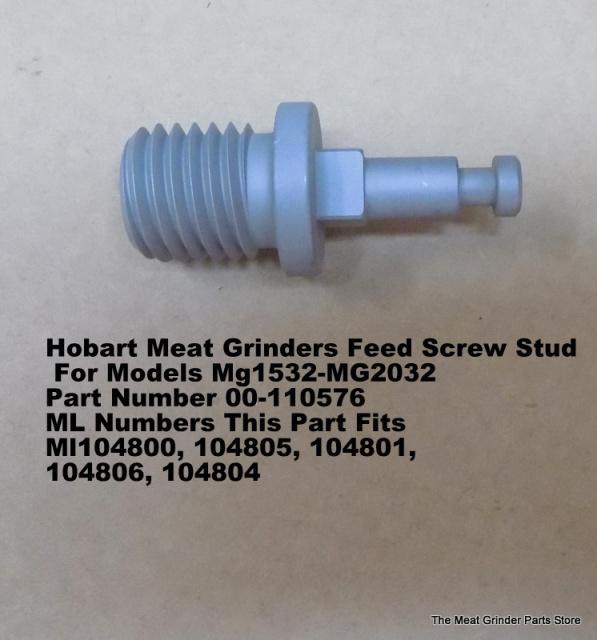 Hobart MG1532MG2032 Feed Plate Screw Part 00110576 For ML NUMBERS